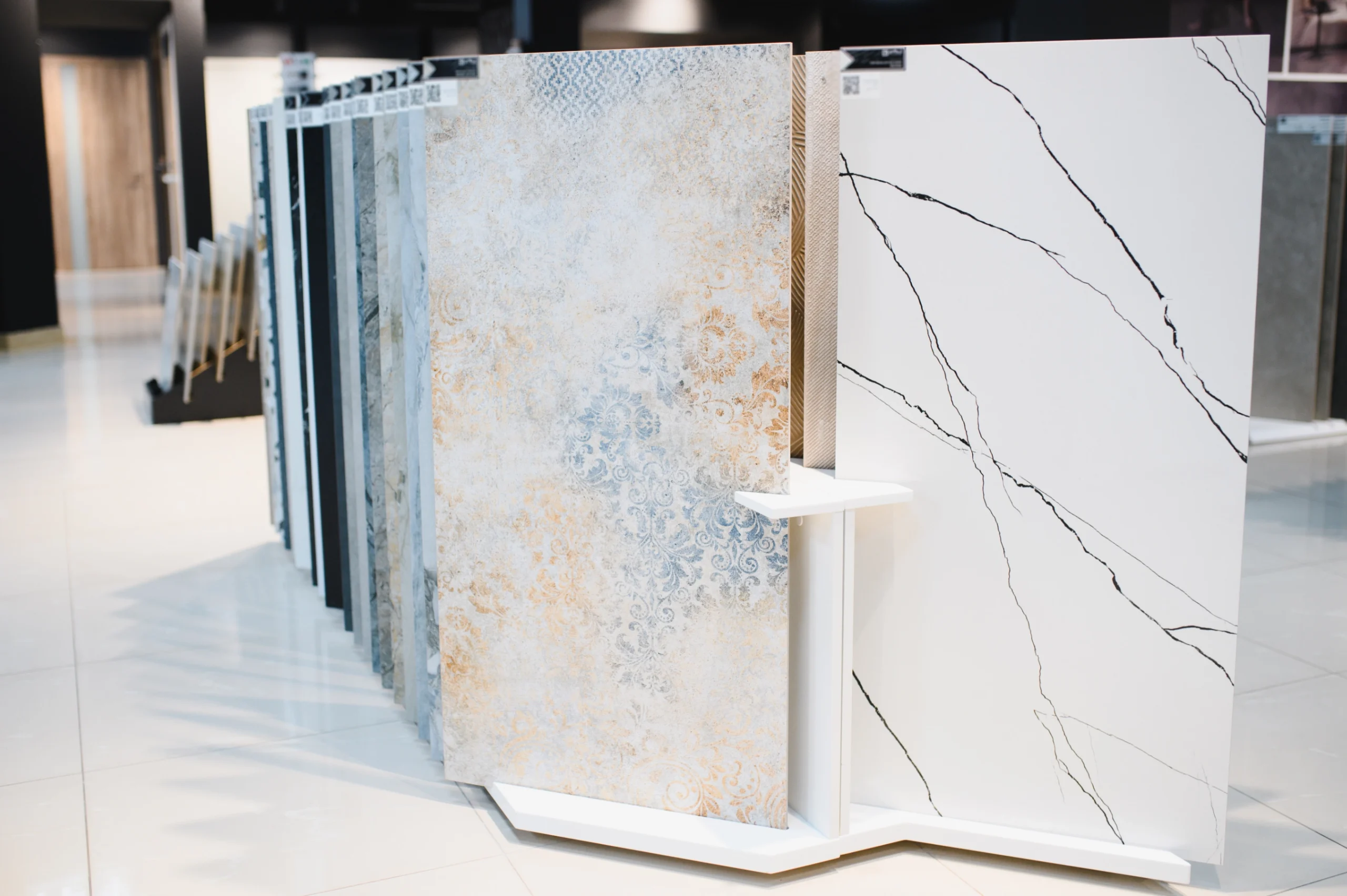 Großformatige Fliesen liegen im Trend